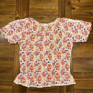Disney D Signed Floral Top Girl’s size XL